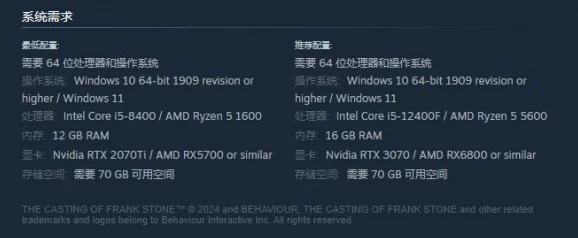 弗兰克斯通的阴影：2024年新爆料，详细配置需求解析